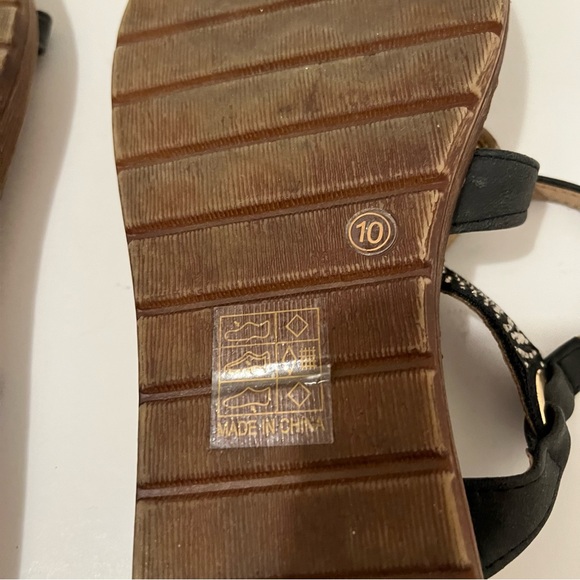 Patrizia ANNMAY Sandals by Spring Step Black Rhinestones Shoes Womens Size 10 - Picture 8 of 13